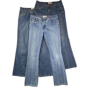 Levi Strauss Signature Size 10L Misses Stretch Low Rise Boot Cut EUC 3 Pairs